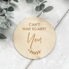 Can't Wait To Meet You Baby Plaque