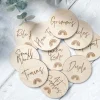 Custom Rainbow Wooden Storage Labels
