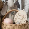 Easter Basket Tags | Floral Wooden Labels | Botanical Easter Eggs Gift Tag | Laser Engraved | UK