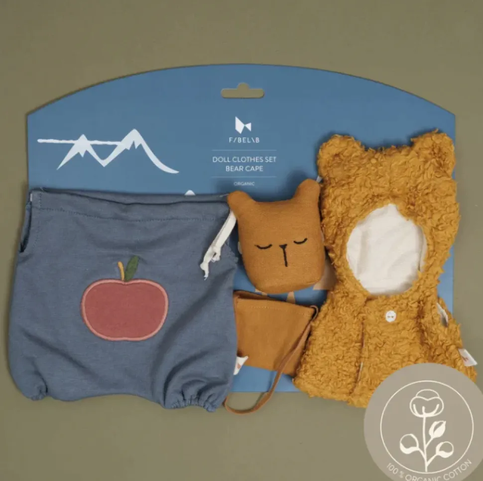 fabelab_doll_clothes_set__0.webp Fabelab Doll Clothes Set - Bear Cape