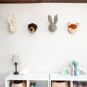 Fiona Walker White Rabbit Head - Mini
