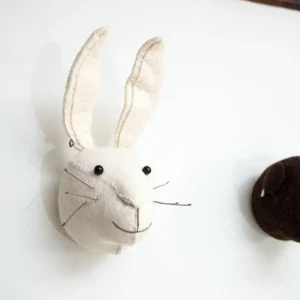 Fiona Walker White Rabbit Head - Mini