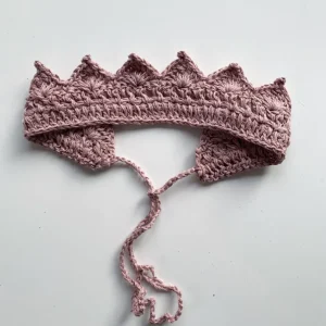 Gooseberry Fool Handmade Crown Accessory - Dusky Pink