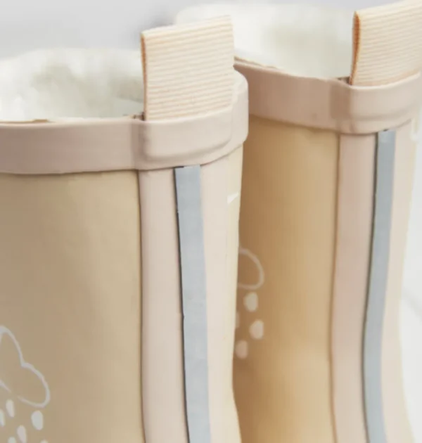 Grass & Air Colour-Changing Winter Wellies - Stone