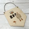 Halloween Wooden 'Boo' Ghost Flag Hanging