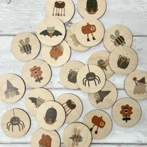 Halloween Wooden Memo Game