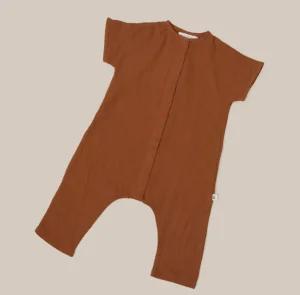Kattan One Piece Playsuit - Cinnamon Orange