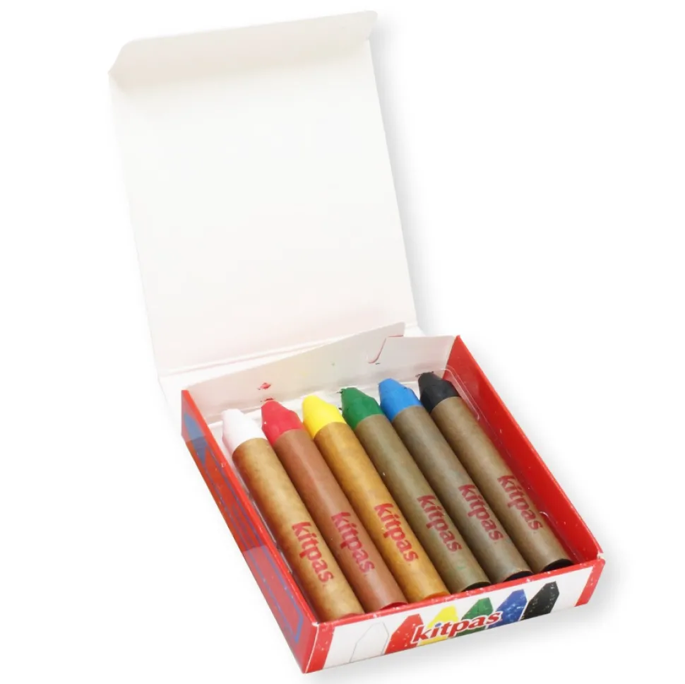 kitpas_rice_wax_art_crayo_0.webp Kitpas Rice Wax Art Crayons 6-pack - Medium