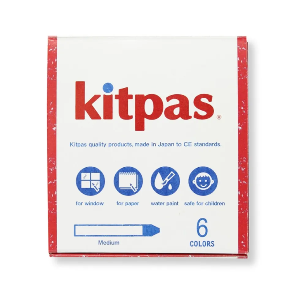 kitpas_rice_wax_art_crayo_1.webp Kitpas Rice Wax Art Crayons 6-pack - Medium