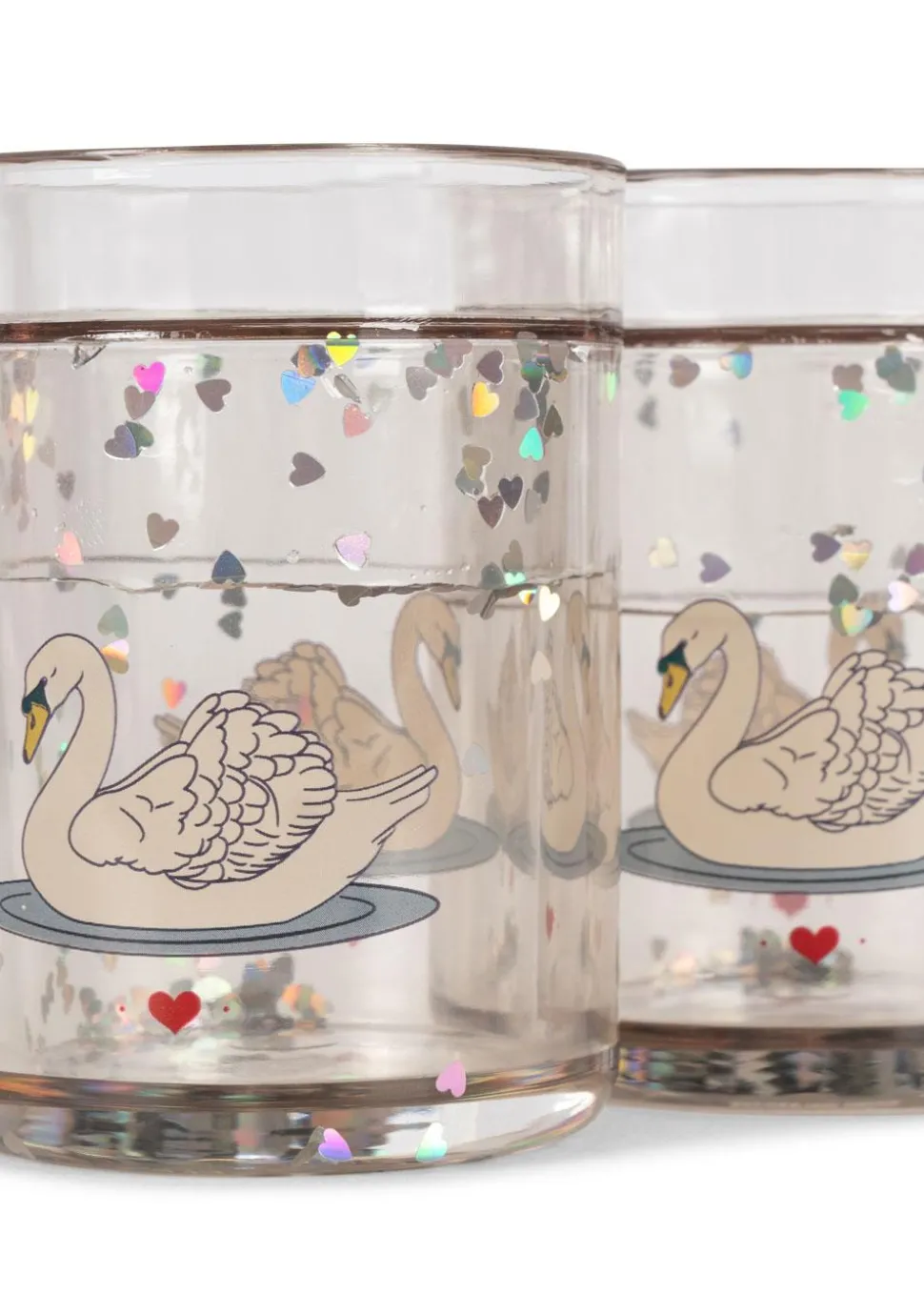 konges__sljd_glitter_cups_1.webp Konges Sløjd Glitter Cups 2-pack - Swan / Off-White
