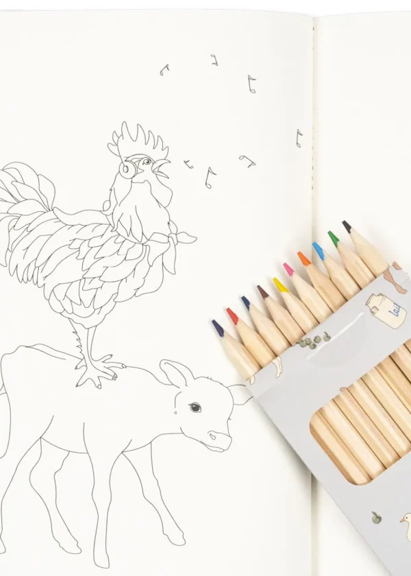 Konges Sløjd Colouring Book - Farm