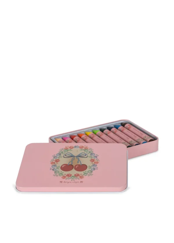 Konges Sløjd Crayons Bees Wax 10-pack - Cherry Bow