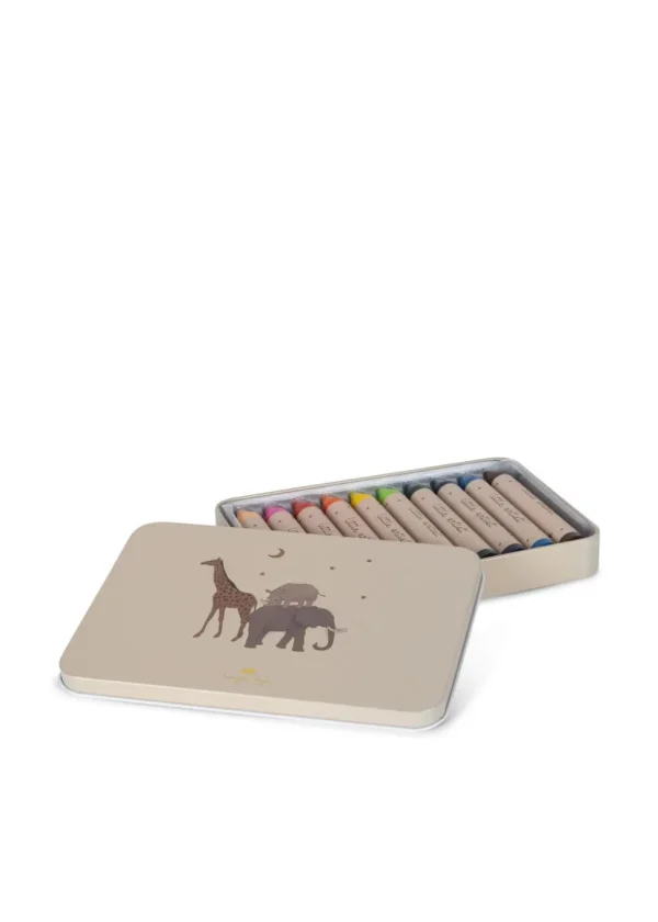 Konges Sløjd Crayons Bees Wax 10-pack - Safari