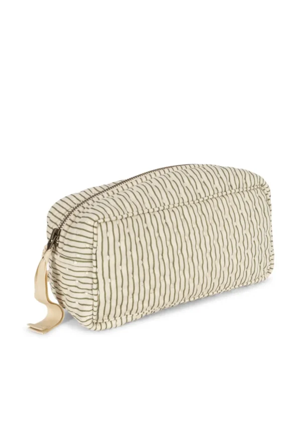 Konges Sløjd Small Quilted Toiletry Bag - Tea Stripe
