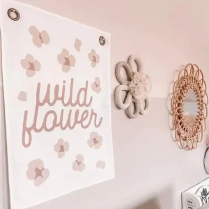 Leonie & The Leopard Wall Banner - Wildflower
