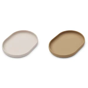 Liewood Anita Breakfast Plate 2-pack - Sandy / Oat