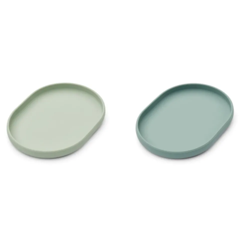 liewood_anita_breakfast_p_0.webp Liewood Anita Breakfast Plate 2-pack - Dusty Mint / Peppermint