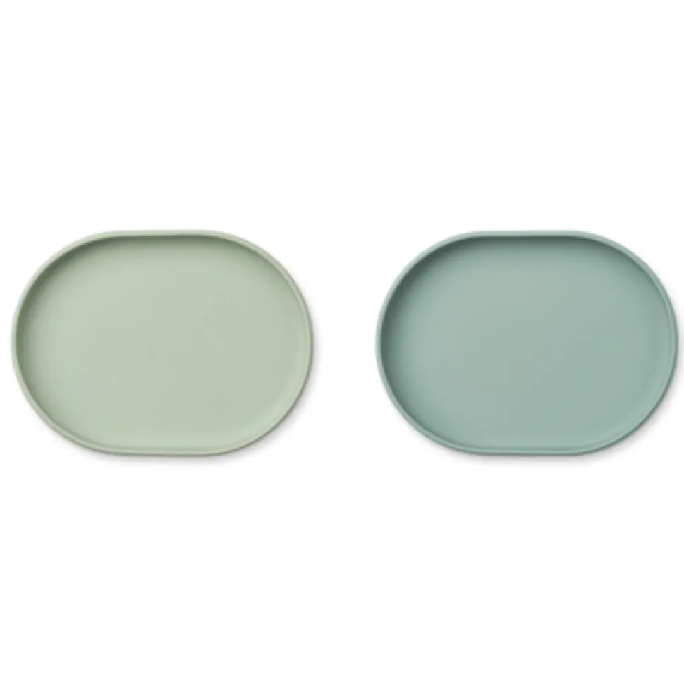 liewood_anita_breakfast_p_1.webp Liewood Anita Breakfast Plate 2-pack - Dusty Mint / Peppermint