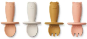 Liewood Avril Baby Cutlery 4-pack - Tuscany Rose Multi Mix