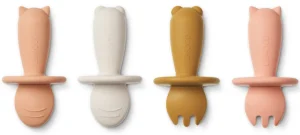 Liewood Avril Baby Cutlery 4-pack - Tuscany Rose Multi Mix