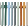 Liewood Badu Straw 10-pack - Blue Wave Multi Mix