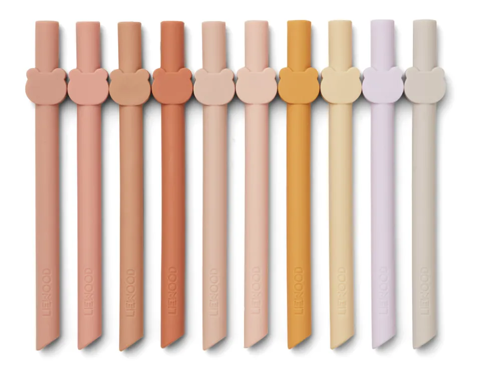 liewood_badu_straw_pack___0.webp Liewood Badu Straw 10-pack - Rose Multi Mix