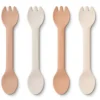 Liewood Jan 2 in 1 Cutlery 4-pack - Rose Multi Mix