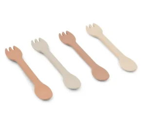 Liewood Jan 2 in 1 Cutlery 4-pack - Rose Multi Mix