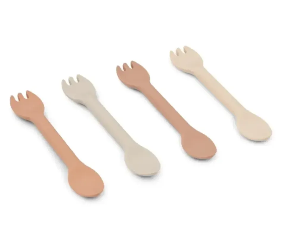 liewood_jan__in__cutlery__1.webp Liewood Jan 2 in 1 Cutlery 4-pack - Rose Multi Mix