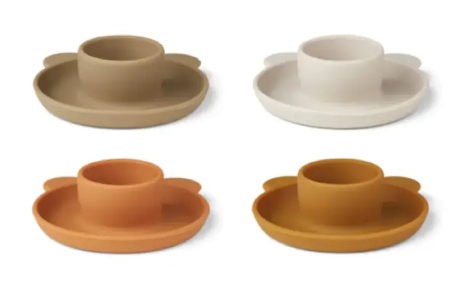 liewood_janus_egg_cup_pac_1.webp Liewood Janus Egg Cup 4-pack - Mr Bear / Rose Multi Mix