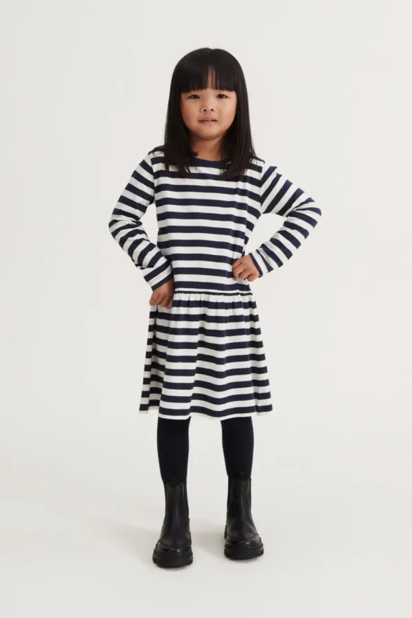 Liewood Lima Dress - Stripe Classic Navy / Creme de la Creme