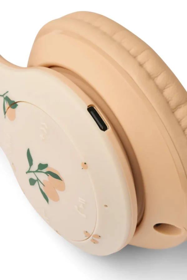 Liewood Quinn Wireless Headphones - Peach / Sea Shell