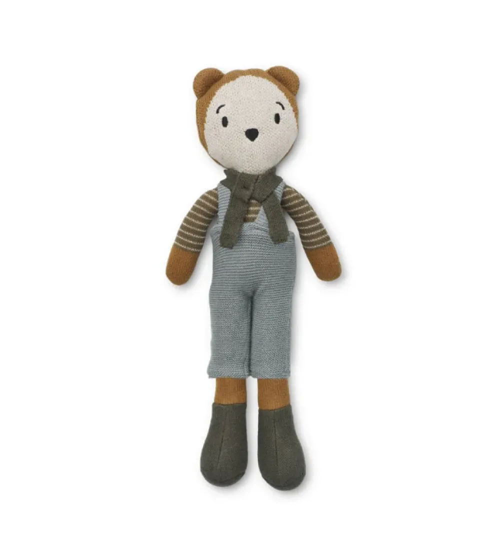 liewood_robert_bear_doll__0.webp Liewood Robert Bear Doll - Mr Bear / Golden Caramel Multi Mix