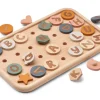 Liewood Russell Alphabet Activity Board - Mustard Multi Mix