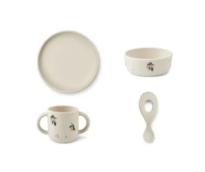 Liewood Vivi Printed Silicone Set - Peach / Sea Shell Mix