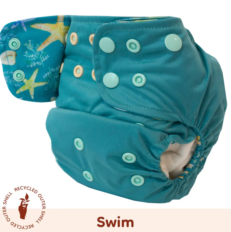 lighthouse_kids_company_s_0-1.webp Lighthouse Kids Company Swim Cloth Diaper - Peekaboo Sea Green