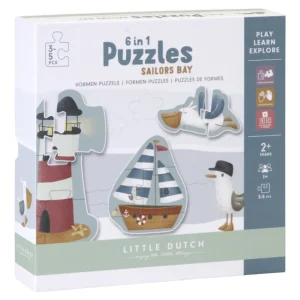 Little Dutch 6-in-1 Puzzles - Sailors Bay