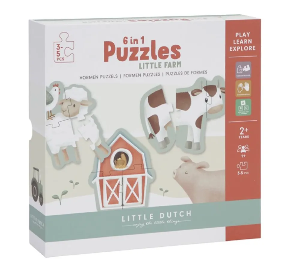 little_dutch_in_puzzles___0.webp Little Dutch 6-in-1 Puzzles - Little Farm