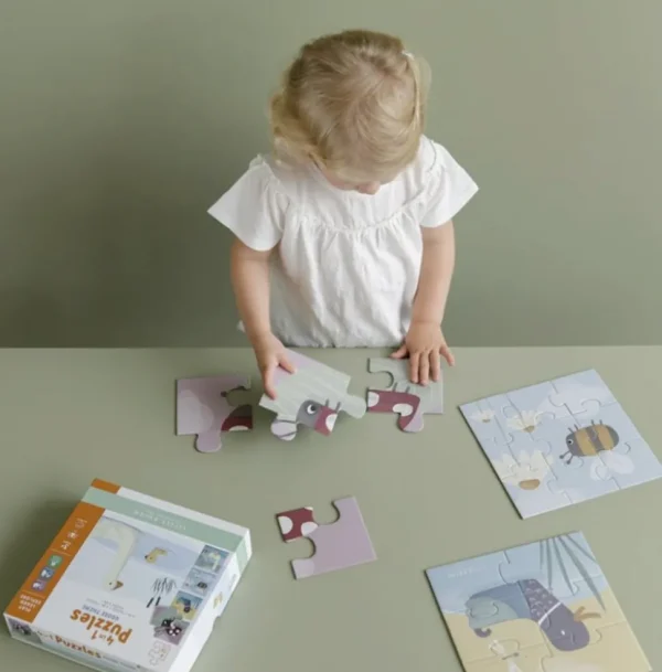Little Dutch 4-in-1 Puzzles - Little Goose