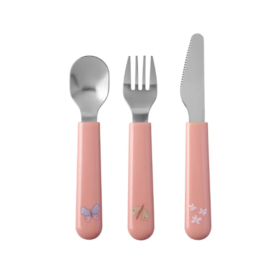 little_dutch_mepal_cutler_0.webp Little Dutch Mepal Cutlery Set - Flowers & Butterflies
