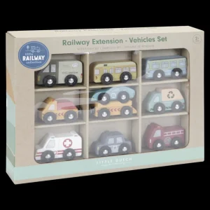 Little Dutch Railway Collection - Vehicles Set