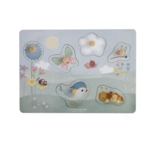 Little Dutch Tactile Puzzle - Flowers & Butterflies