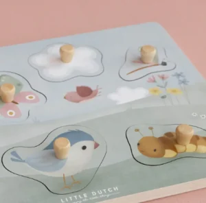 Little Dutch Tactile Puzzle - Flowers & Butterflies