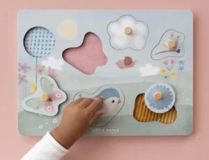 Little Dutch Tactile Puzzle - Flowers & Butterflies
