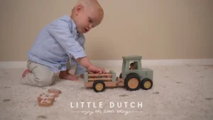 Little Dutch Tractor with Trailer - Little Farm