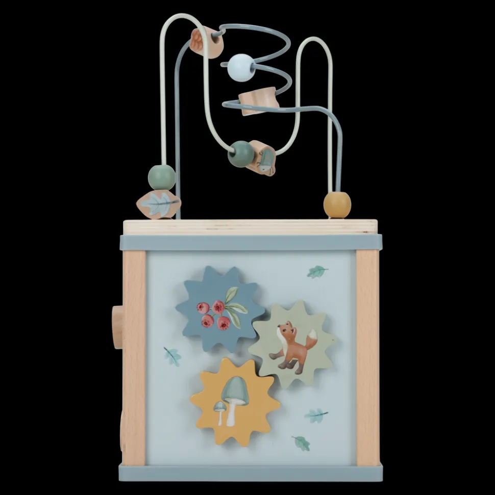 little_dutch_wooden_activ_2.webp Little Dutch Wooden Activity Cube - Forest Friends