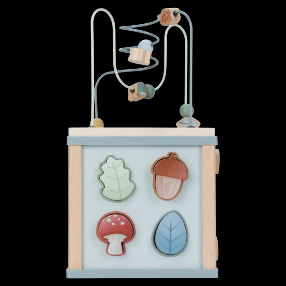 little_dutch_wooden_activ_3.webp Little Dutch Wooden Activity Cube - Forest Friends