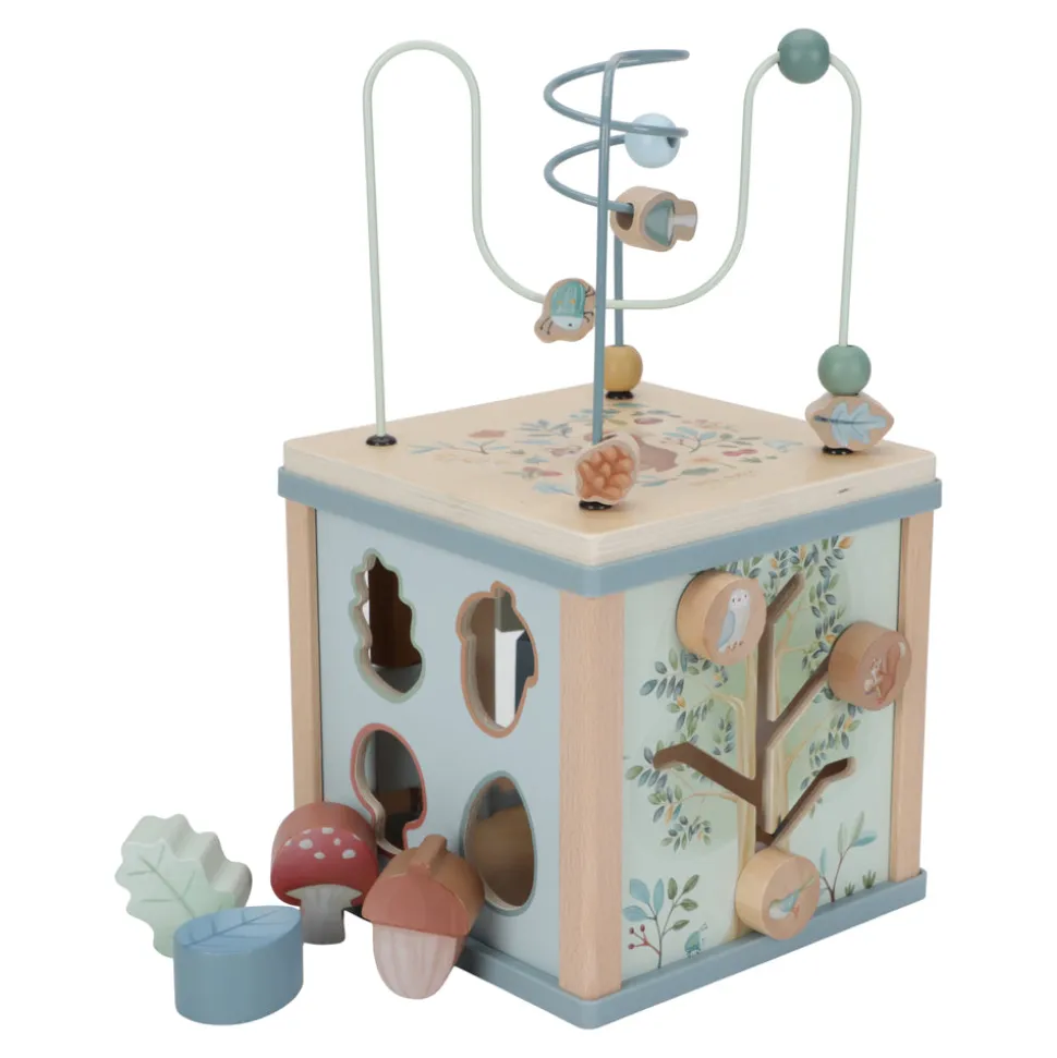 little_dutch_wooden_activ_6.webp Little Dutch Wooden Activity Cube - Forest Friends