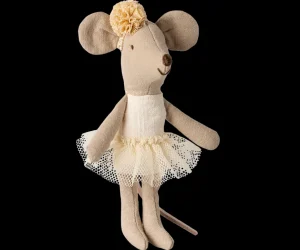 Maileg Ballerina Mouse - Little Sister, Off-White