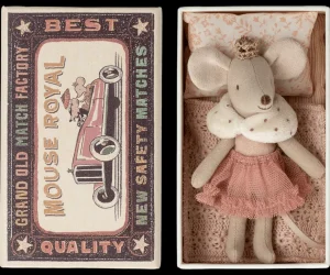 Maileg Princess Mouse - Little Sister in Matchbox